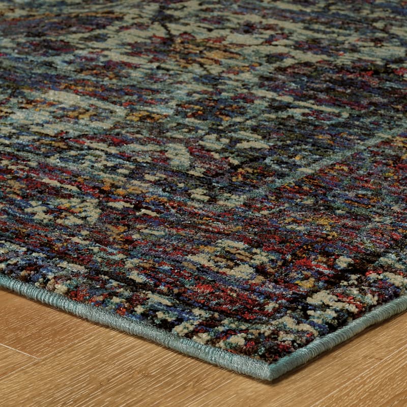 Style Haven Adalynn Bordered Floral Traditional Area Rug