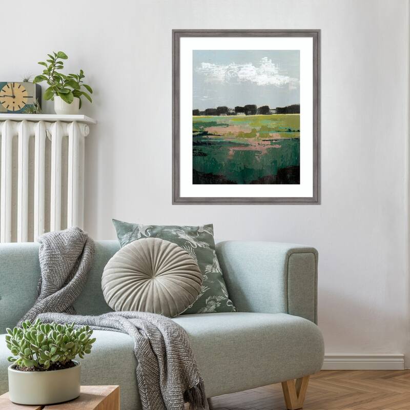 Glowing Pasture No. 1 by Grace Popp Wood Framed Wall Art Print