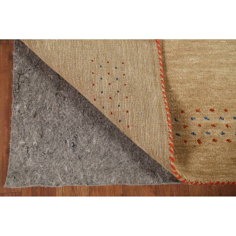 Tribal Gabbeh Indian Accent Rug Hand-Knotted Wool Carpet - 3'0"x 5'2"