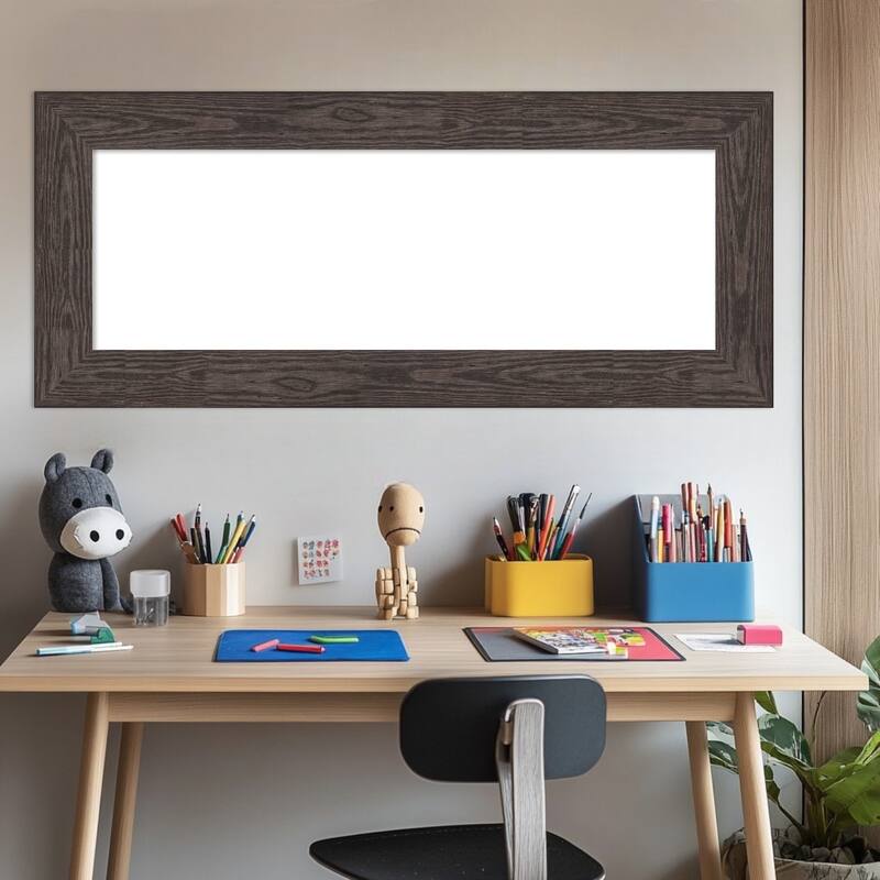 Amanti Art Bridge Black Framed Dry Erase Magnetic Board