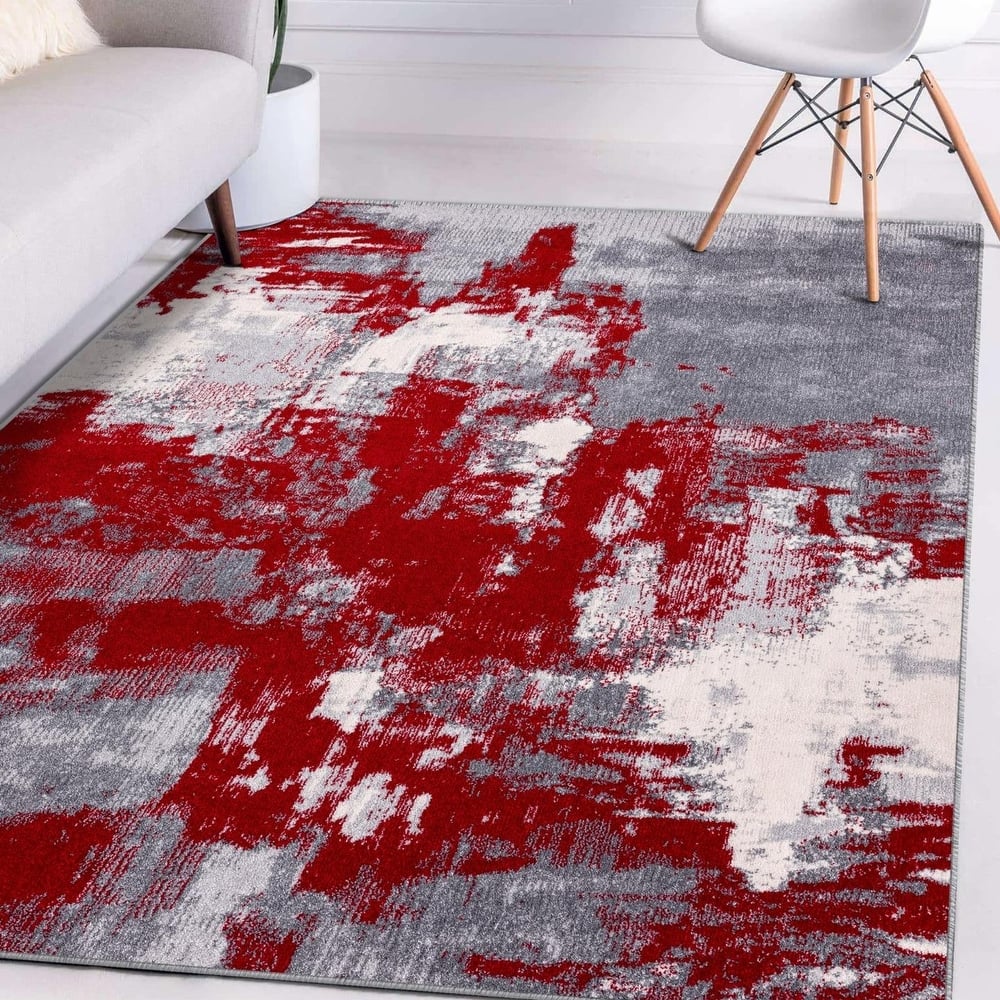 Luxe Weavers Distressed Abstract Area Rug