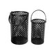 preview thumbnail 1 of 1, Metal Cutout Moroccan Lantern Set Of 2