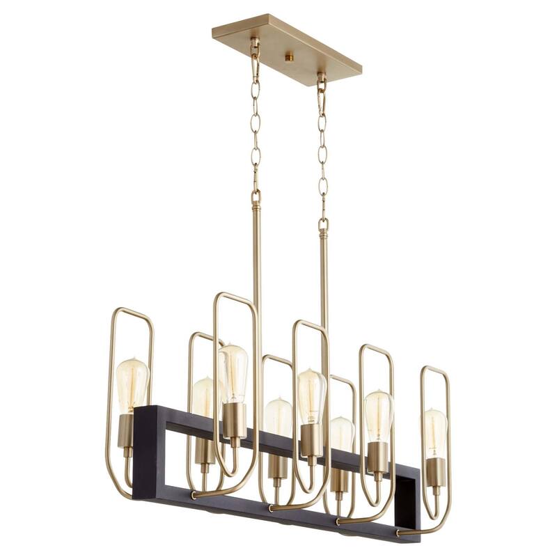 Quorum International 66-8-80 Howe 8 Light 35" Wide Linear Chandelier