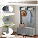 preview thumbnail 2 of 4, Acroma - Modern Classic Hall Tree with Shoe Rack Bench and Coat Hooks for Hanging Storage - N/A