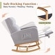 preview thumbnail 28 of 105, HOMYKA Rocking Chair for Nursery with Footrest