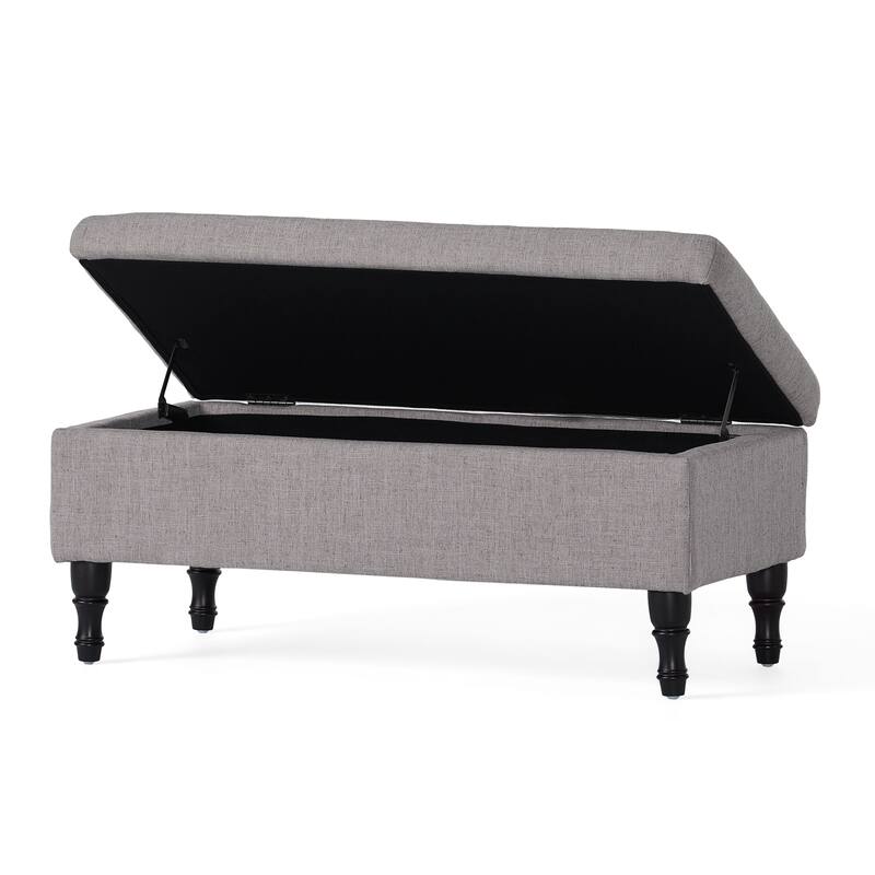 Chantelle Fabric Storage Ottoman by Christopher Knight Home