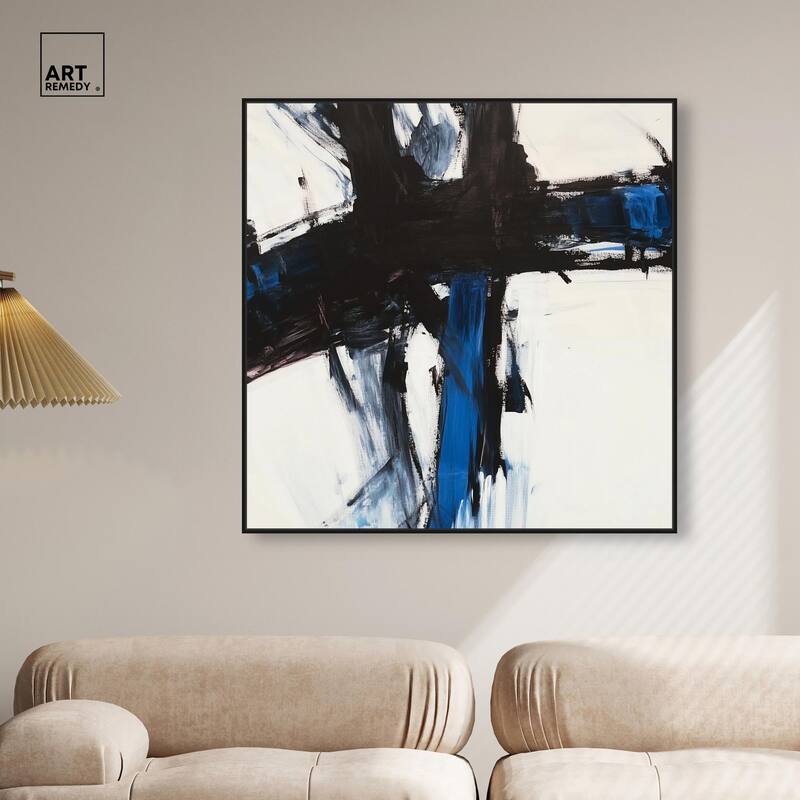 Blue Streak I Canvas by Art Remedy