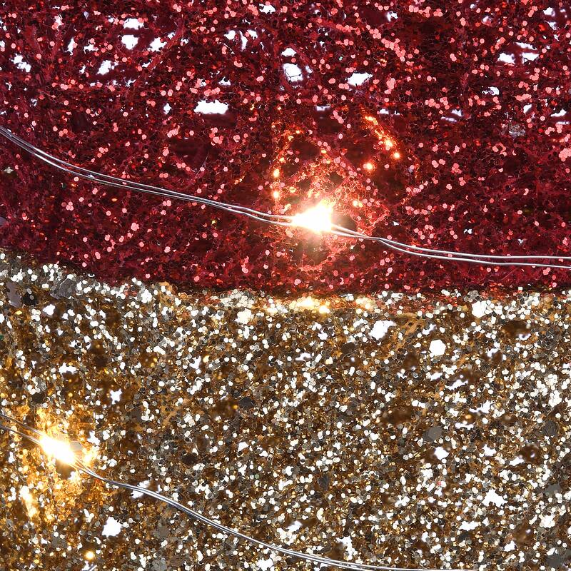National Tree Company 20 in. Pre-Lit Red Christmas Light Bulb Decoration - 20 in