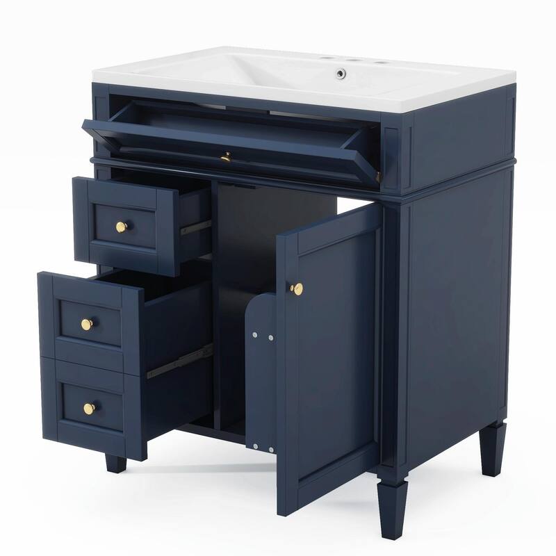 30'' Bathroom Vanity Set with Mirror Cabinet