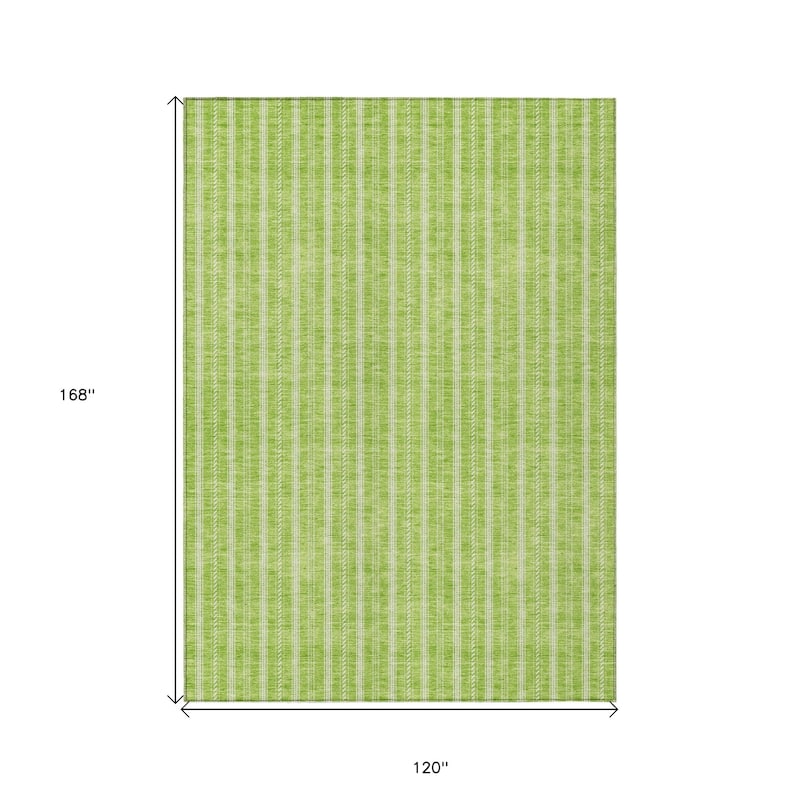 HomeRoots Striped Transitional Rectangle Outdoor Rug