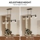 preview thumbnail 34 of 56, 4/5-Light Kitchen Island Pendant Light Fixture with Clear Glass Shades