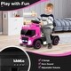 preview thumbnail 12 of 34, 6V Kids Electric Ride-on Truck with Height Adjustable Seat - 28" x 12" x 18"