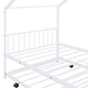 preview thumbnail 44 of 45, Metal Adorable House Twin Size House Bed with Twin Size Trundle Bed,Kids and Baby