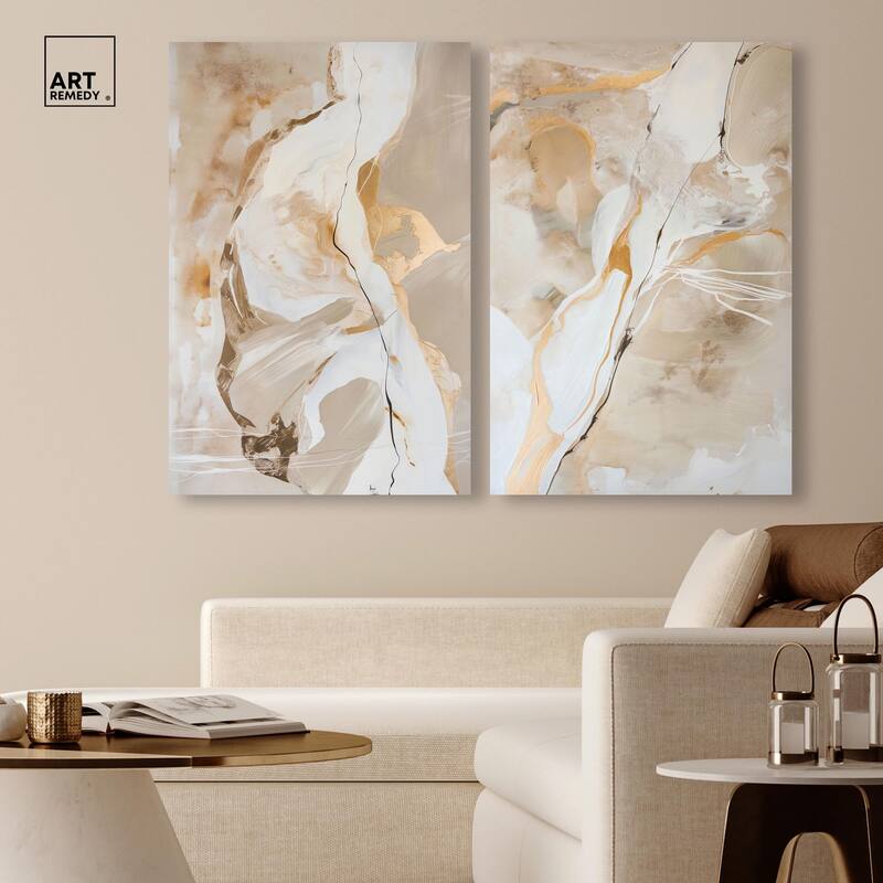 Mystic Reviere Set Canvas Set of 2 by Art Remedy, Gallery Wrapped