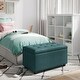 preview thumbnail 11 of 128, WYNDENHALL Essex 34-in. Wide Rectangular Storage Ottoman Teal