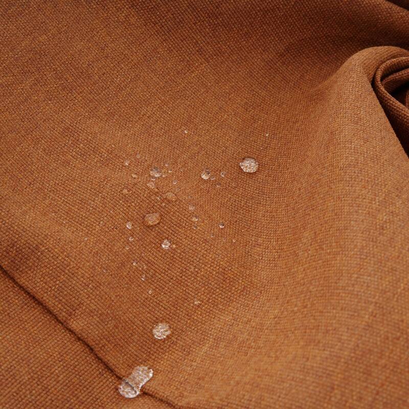 Anmytek Water Resistant Outdoor Chaise Lounge Cushion Terracotta Two Section with Tie Fasteners for Patio Poolside Garden