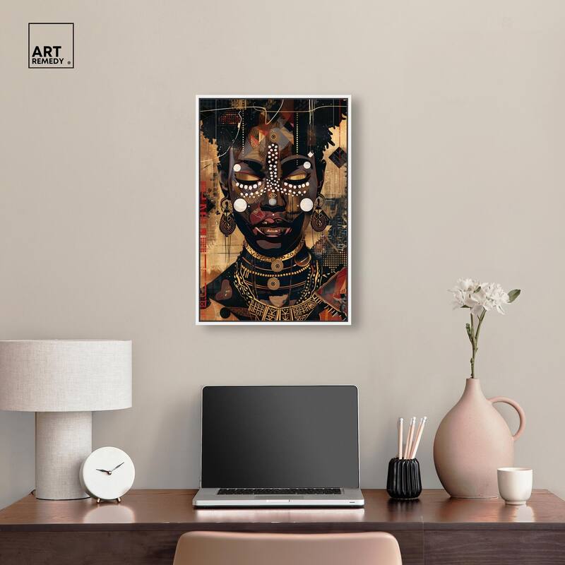 In Golden Accents Canvas by Art Remedy