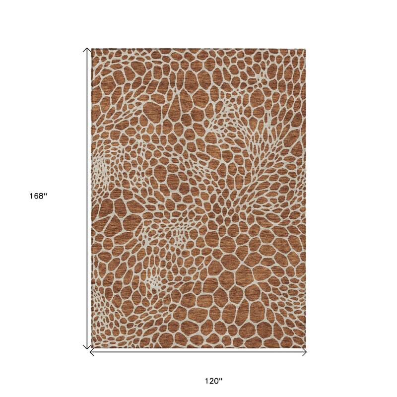 HomeRoots Geometric Transitional Rectangle Outdoor Rug