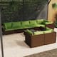 Option Brown/Green 13 x Back pillow