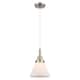 Option Brushed Satin Nickel / Matte White Shade