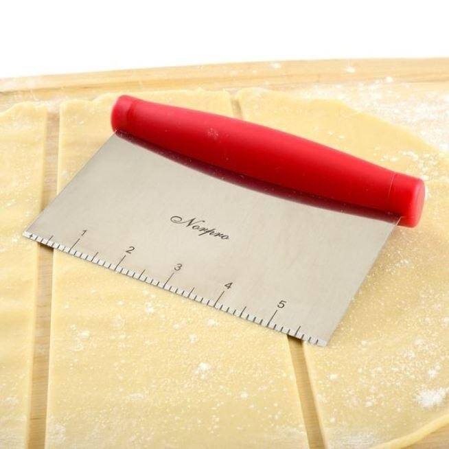 Norpro 6" Grip-EZ Handle Stainless Steel Food Chopper / Scraper