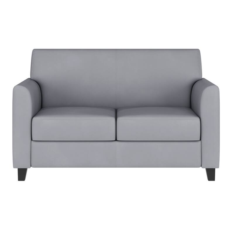 LeatherSoft Loveseat with Clean Line Stitched Frame