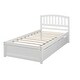 preview thumbnail 11 of 13, Twin Wood Platform Bed Frame with Headboard and Two Storage Drawers, No Box Spring Needed