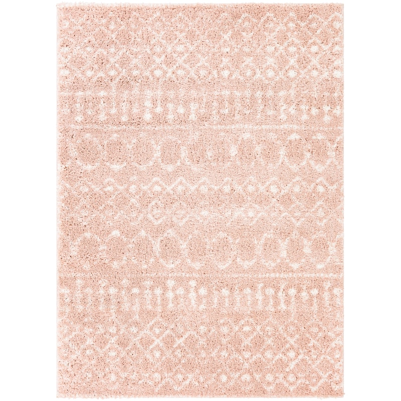 Livabliss Akai Plush Moroccan Stripe Area Rug