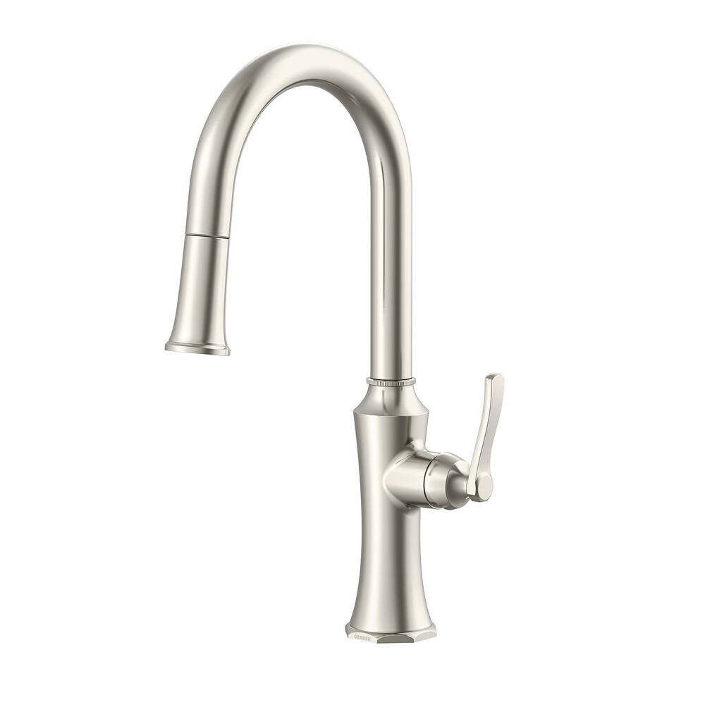 Gerber D454028 Draper 1.75 GPM Single Hole Pull Down Kitchen Faucet