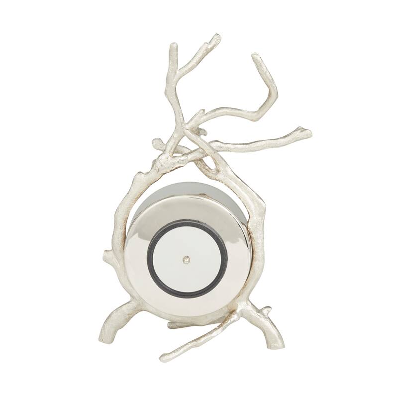 Aluminum Contemporary Clock - 8 x 4 x 13
