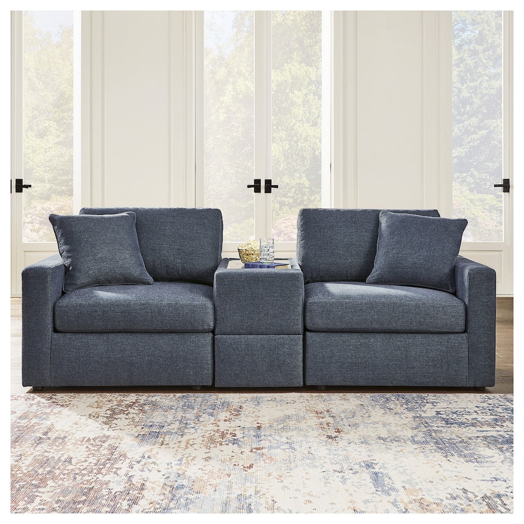 Signature Design by Ashley Modmax 3-Piece Sectional with Storage Console - 93" W x 37" D x 36" H