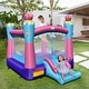 preview thumbnail 13 of 15, 3-in-1 Princess Theme Inflatable Castle without Blower - 104.5" x 131.5" x 98.5"(L x W x H)