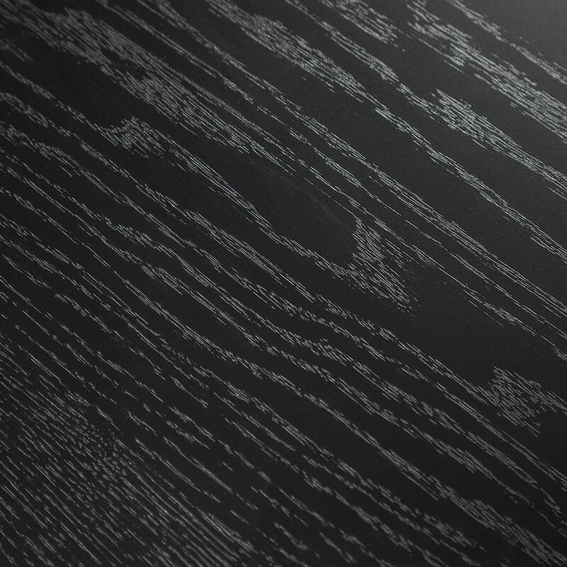 Modern Round Dining Table with Striped Column Legs Solid Wood Kitchen Table Anti-Scratch Footpads