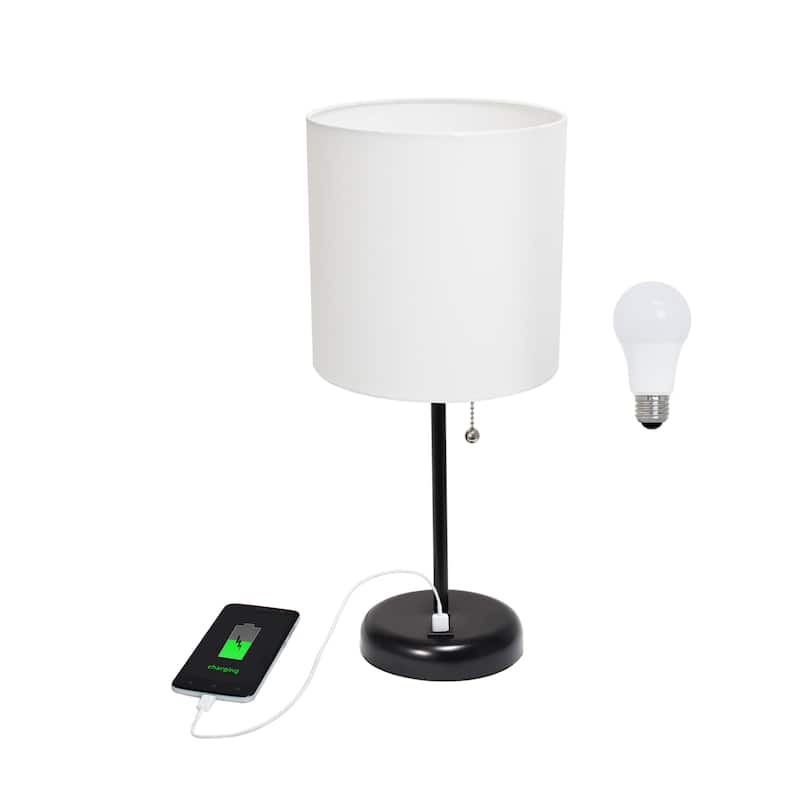 Simple Designs 19.5" Desk Lamp with Feit LED Bulb Included - 19.50