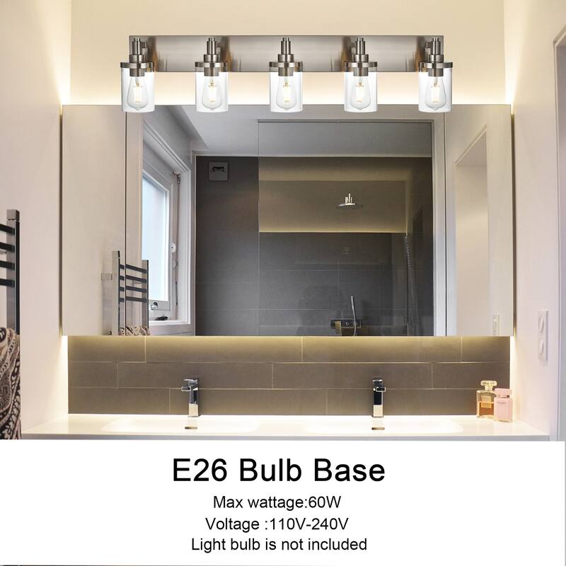Modern Bathroom Lights with Clear Shape