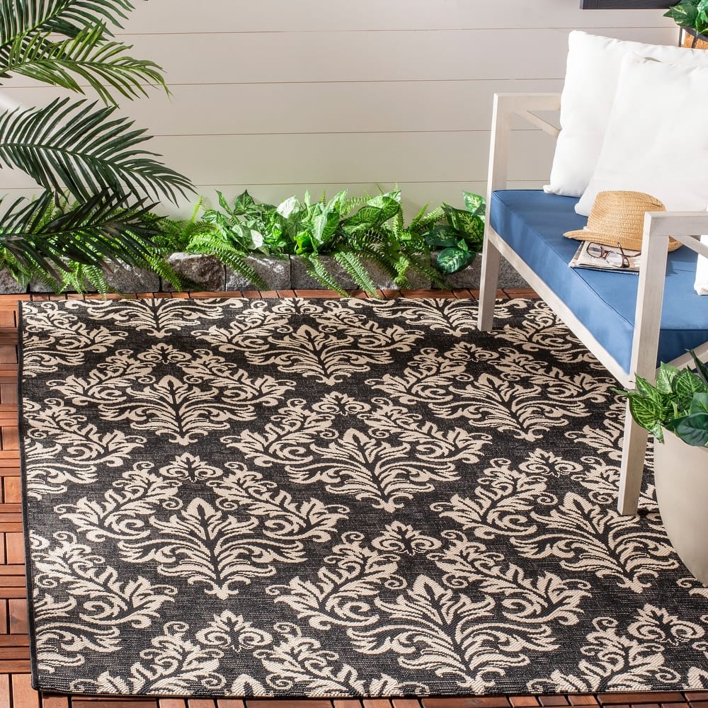 SAFAVIEH Courtyard Moshka Indoor/ Outdoor Waterproof Patio Backyard Rug