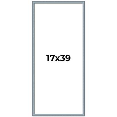 17x39 Frame Rustic Sky Blue Solid Wood Picture Frame | 0.75 Inch