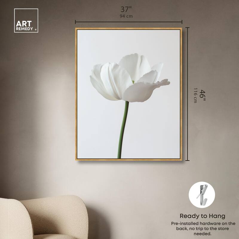 Pearl Floret Canvas by Art Remedy