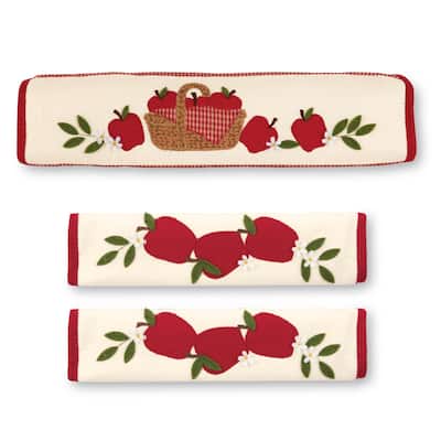 Country Apple Appliance Handle Covers - 3pc - 7.500 x 4.780 x 1.250