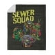 preview thumbnail 7 of 46, Nickelodeon Teenage Mutant Ninja Turtles Silk Touch Sherpa Throw Blanket 50" x 60" - Sewer Squad
