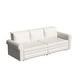 preview thumbnail 10 of 36, 93.7" Chesterfield Faux Leather Multi-Functional Sofa Bed, 3-in-1 Convertible King Pull Out Sleeper Sofa with Nailhead Trim