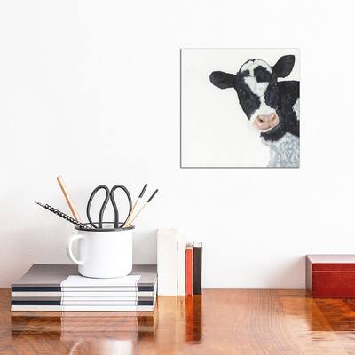 iCanvas "Cow" by Ashley Justice Canvas Print