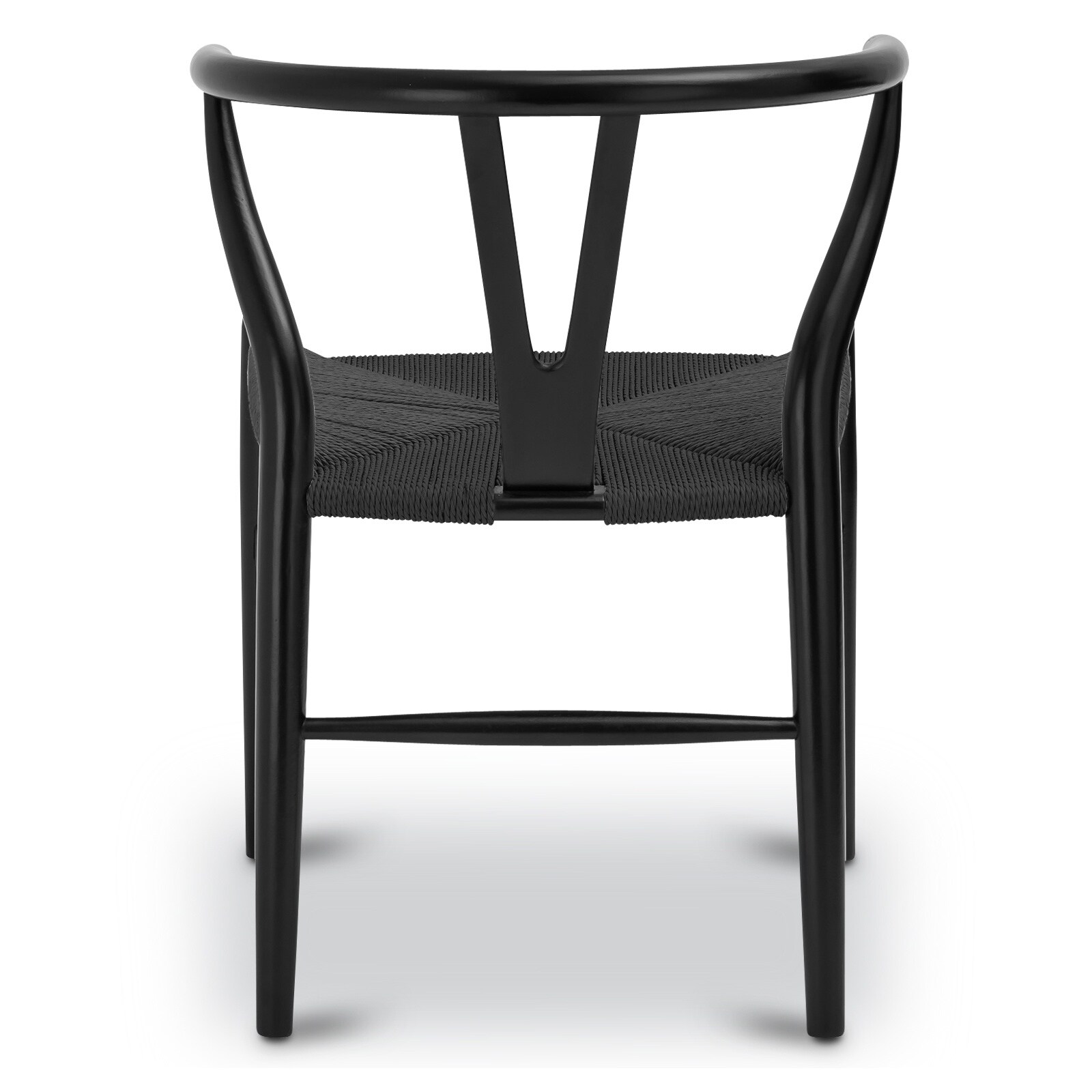 Poly and bark weave top chair in black