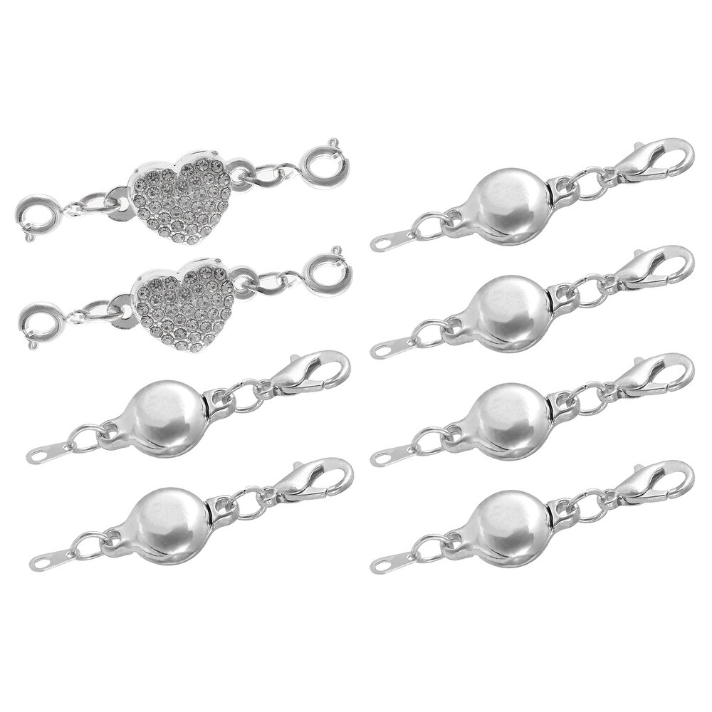 5 Pairs Of 10pcs/set Of New Spherical Magnetic Clasp Bracelet Connector  Buckle Necklace Connection Clasp With Alloy Lobster Clasp Magnetic  Connector C