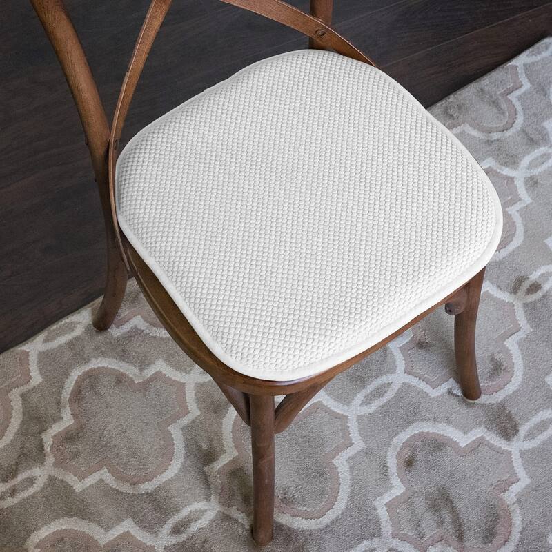 16-in. Square Non-slip Memory Foam Seat Cushions (2 OR 4) - 16 X 16