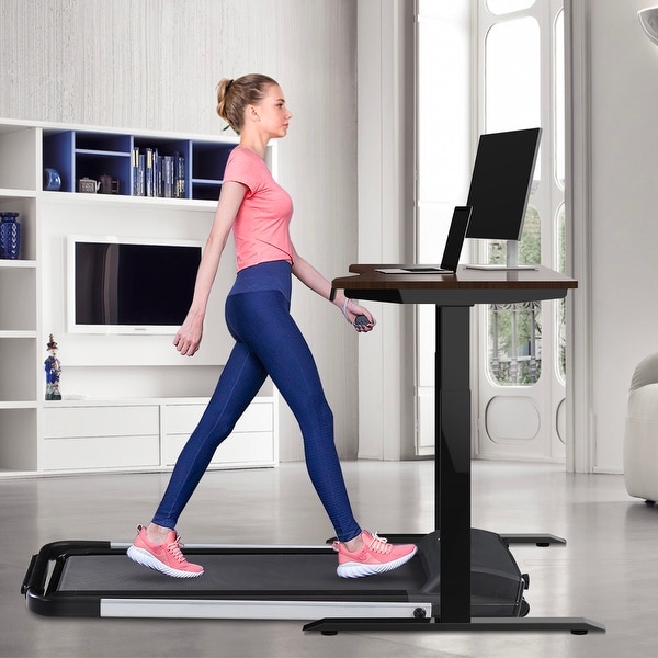 2 in 1 Folding Treadmill Electric Portable Treadmill Compact