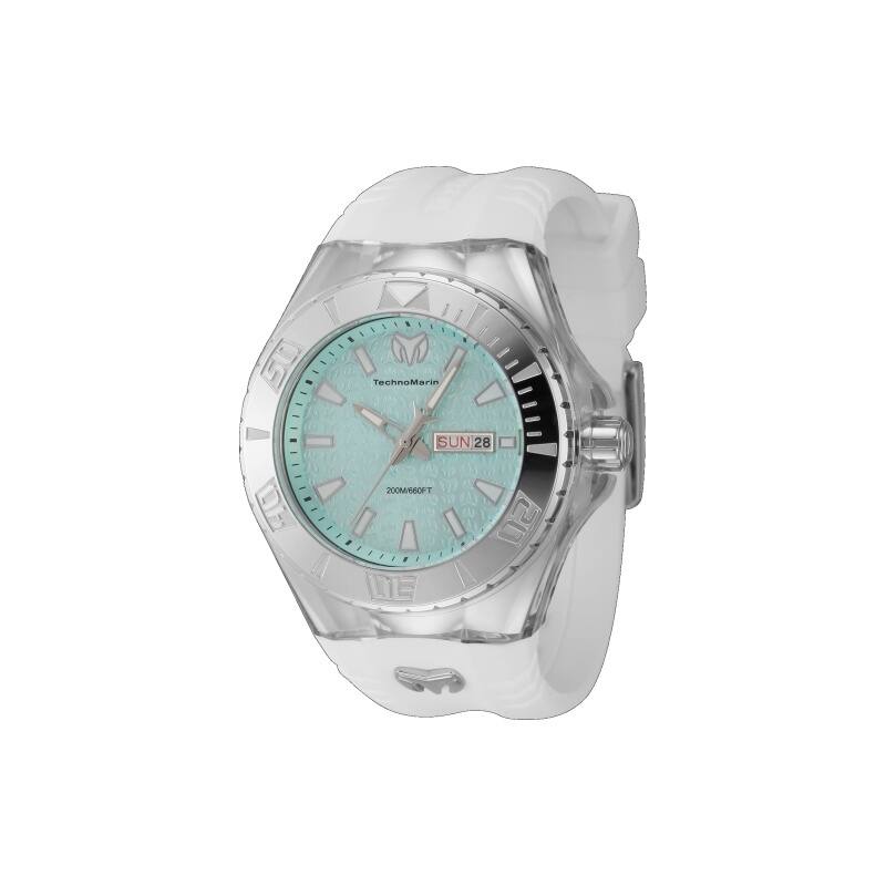 Technomarine Men's TM-122010 Cruise Quartz 3 Hand Turquoise Dial Watch - Green