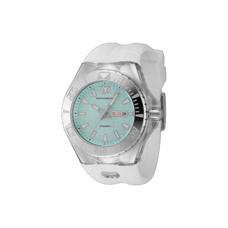 Technomarine Men's TM-122010 Cruise Quartz 3 Hand Turquoise Dial Watch - Green