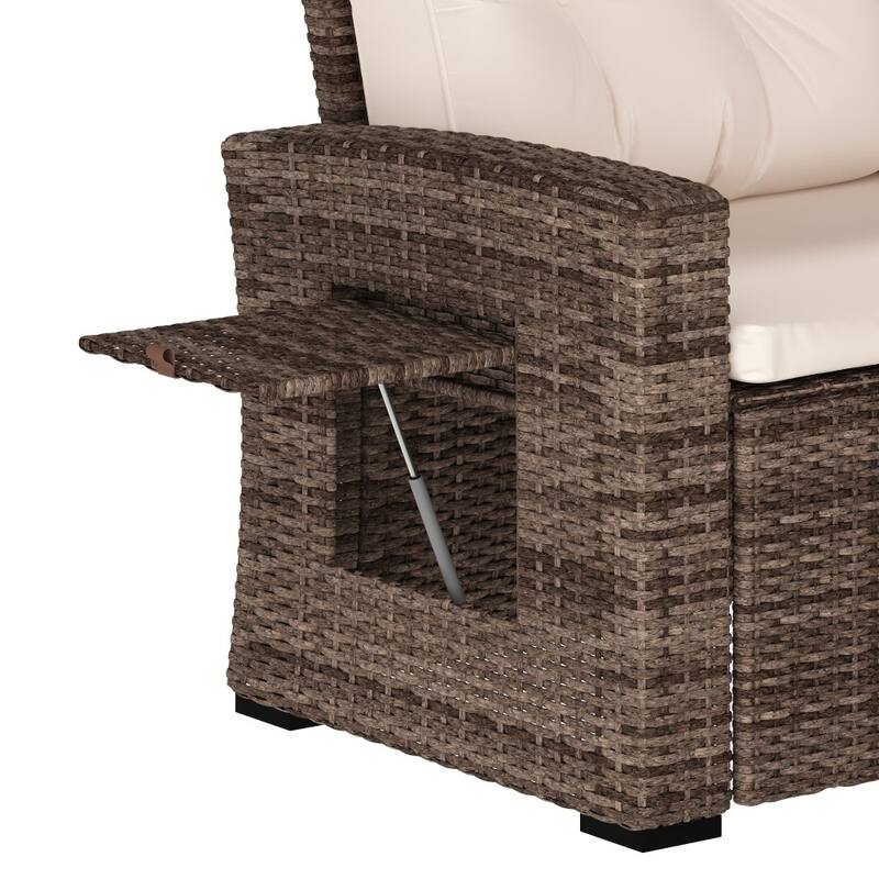 Indoor/Outdoor Conversation Set with Sofa and Table