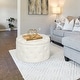preview thumbnail 19 of 32, Adeco Round Velvet Storage Ottoman, Button Tufted Footrest Footstool